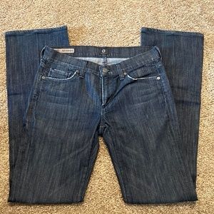 Citizens of Humanity by Jerome Dahan dark blue high rise bootcut jeans size 28